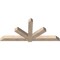 Ekena Millwork Kennewick Smooth Timber Gable Bracket, Douglas Fir, 84"W x 38"H x 5 1/2"D x 5 1/2"F, 11/12 Pitch GBW084X38X0606KEN00SDF - alternate 4